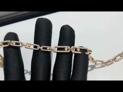 ювелирные изделия бренда Messika бриллиантового колье желтого золота фабрики 18k ювелирных изделий фарфора высокие