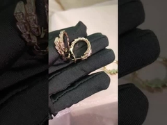 Драгоценные серьги высокого ювелирного искусства с бриллиантами и бриллиантами VVS BVL