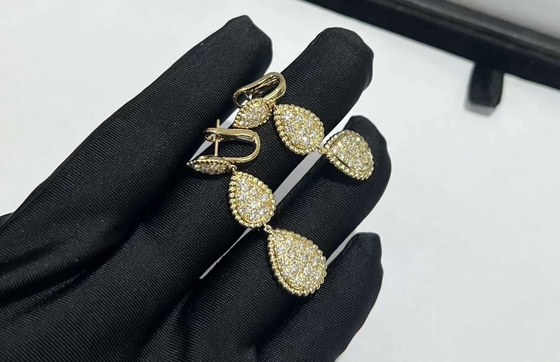 China Jewelry Manufacturer Real Diamond Jewelry Luxury Diamond Earrings jewelry wish luxury brand jewelry