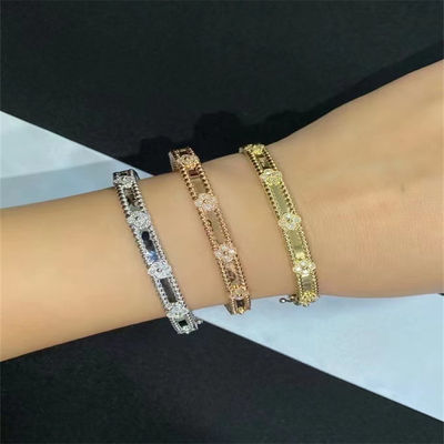 Браслет Custom Brand Jewelry из 18-каратного розового золота PerléE Sweet Clovers из чистого золота
