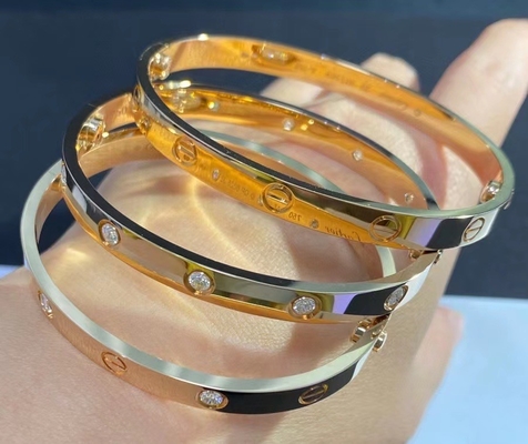 Unisex Bangle установки Hk захвата годовщины ювелирных изделий золота 18k