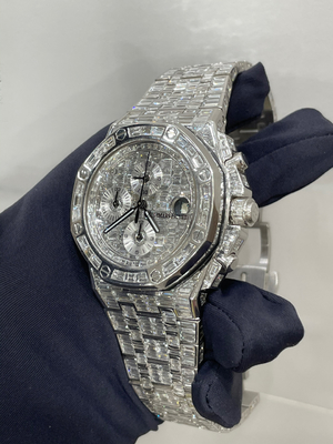 Moissanite Diamond Iced Out Mechanical Man Watch оптовые часы известных марок