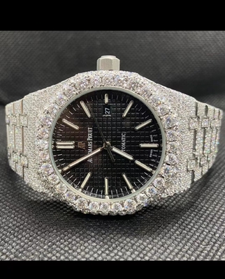 Майами холодильник ювелирные часы Vvs Moissanite роскошные часовые марки для мужчин